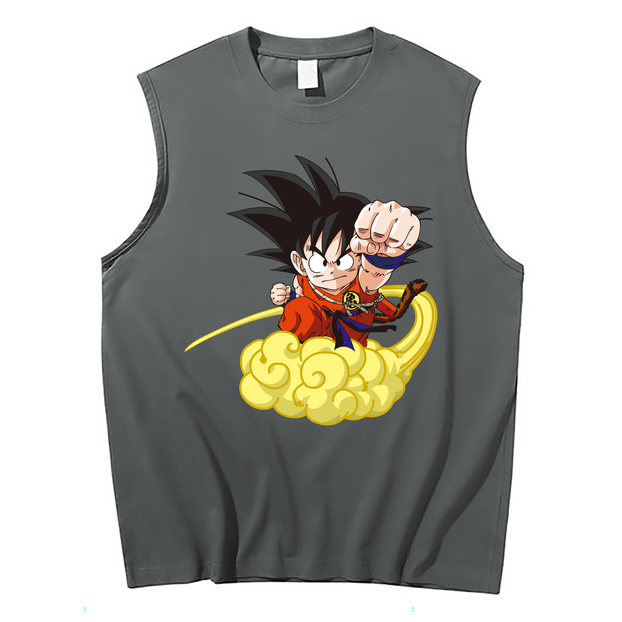 （画像用） ドラゴンボール 孫悟空（そん ごくう）Son Goku カカロット DRAGON BALL Kakarotto コットン100％タンクトップ（フロントプリント）